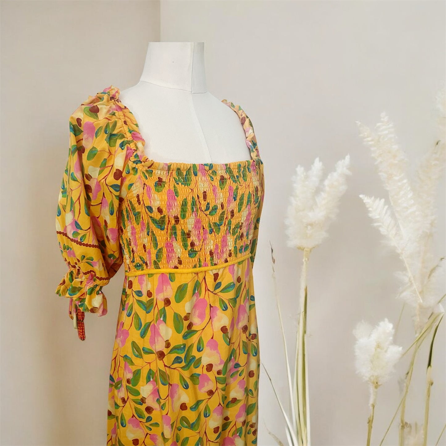 Farm Rio Smocked Maxi Dress