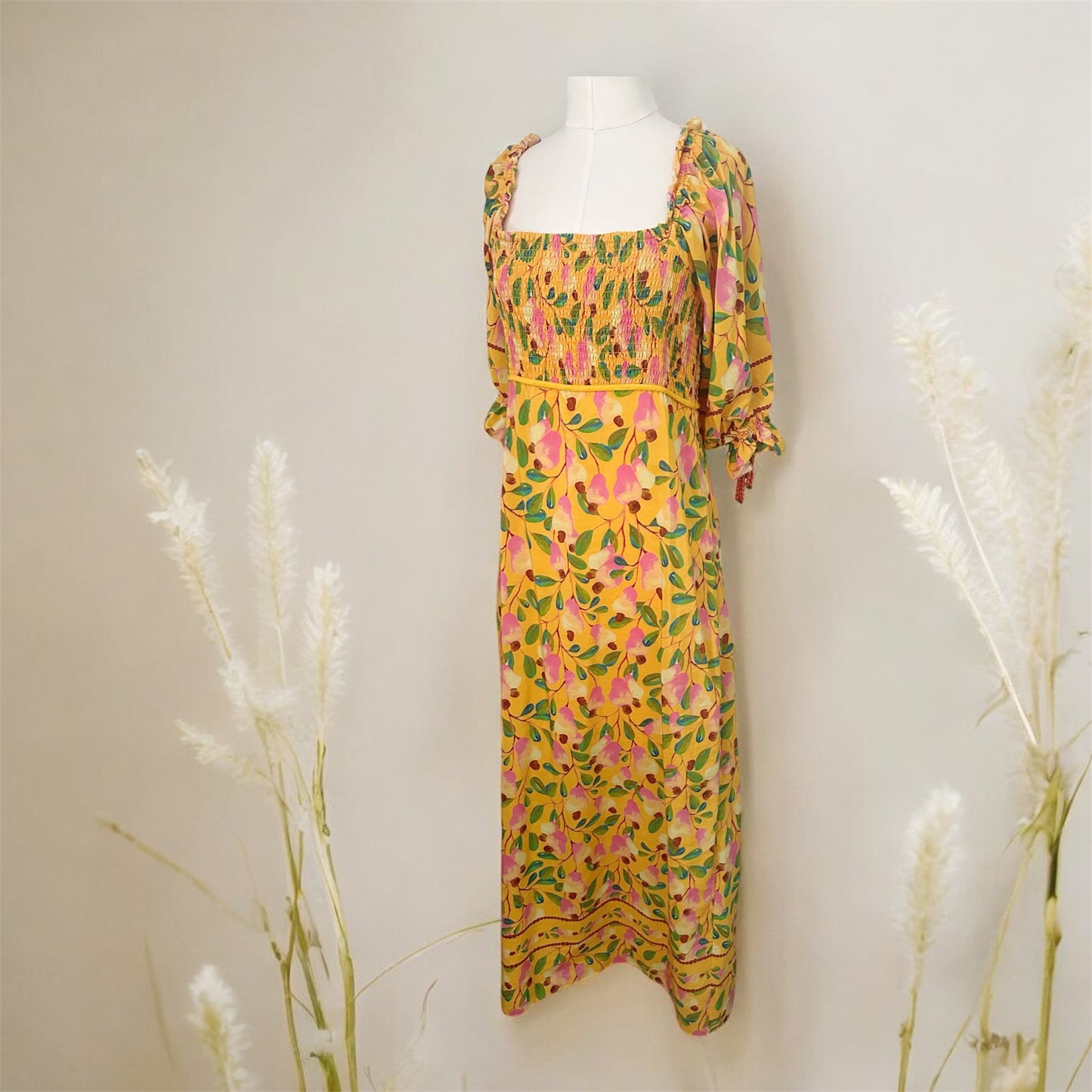 Farm Rio Smocked Maxi Dress