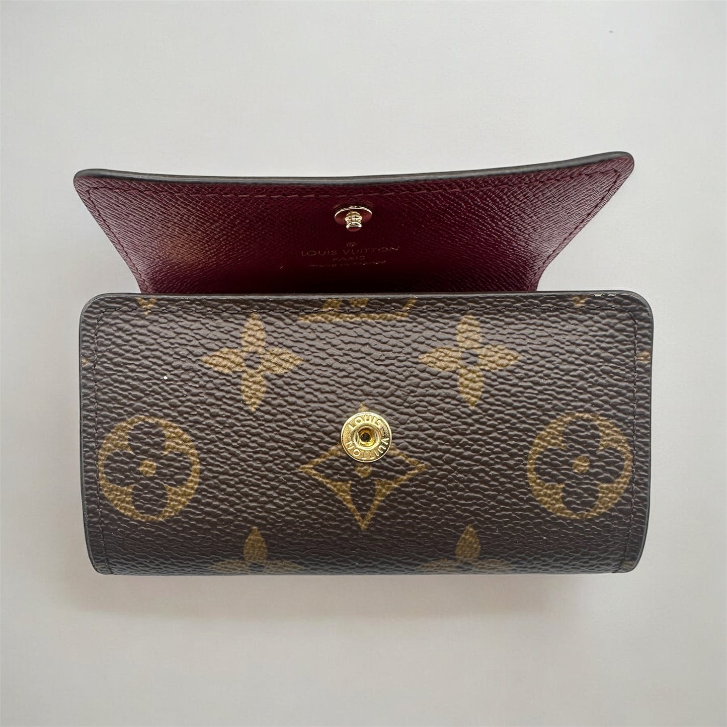 Louis Vuitton Fuchsia Monogram 6 Key Case Multicle Leather Holder